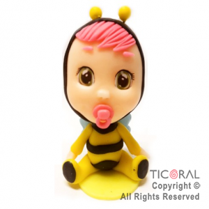 ADORNO CRY BABIES BEETY ABEJA PORCELANA FRIA x 1